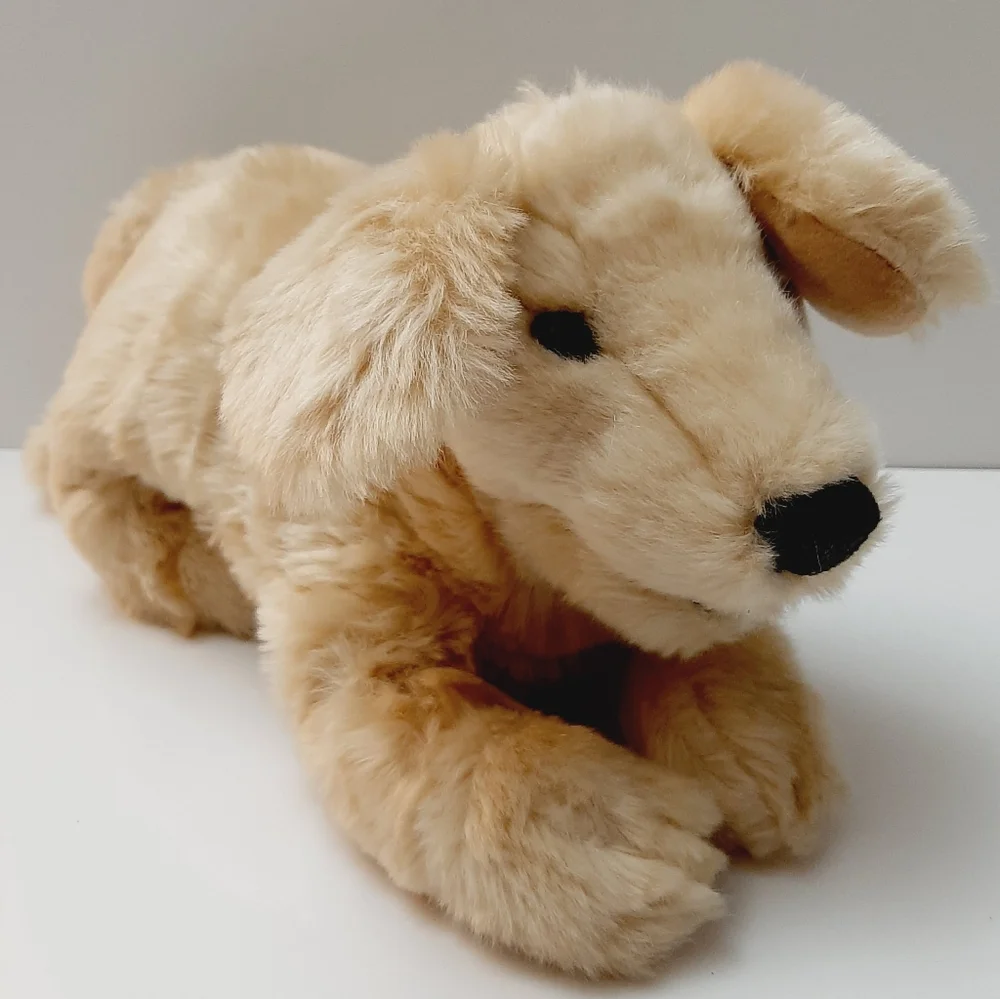 🍒 FOLKMANIS Golden Retriever Puppy Dog Hand Puppet Plush Soft Kids Toy - Picture 16 of 16